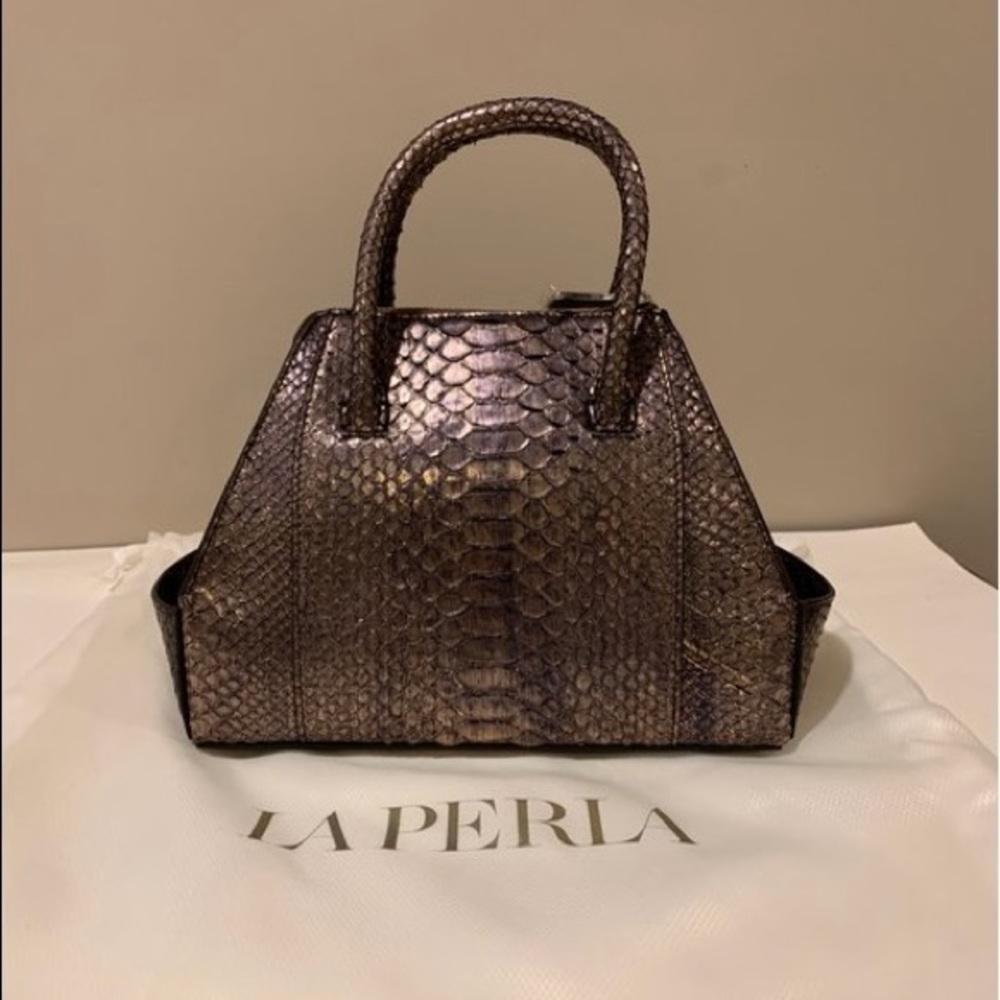 La Perla python bag